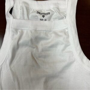 Encrypted White Men's Tank Top